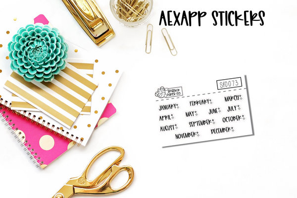 Yearly View AExAPP Stickers (sf0073)