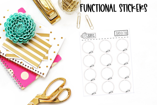 Daisy Circles Functional Stickers SF0078