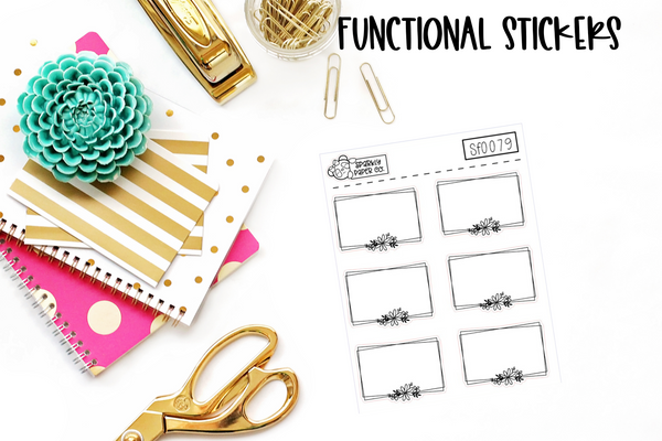 Daisy Rectangles Functional Stickers SF0079
