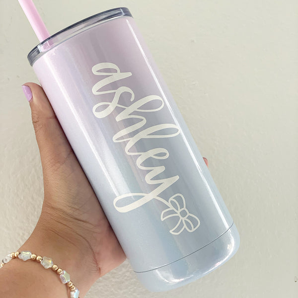 16oz Stainless Steel CUSTOM NAME Tumbler