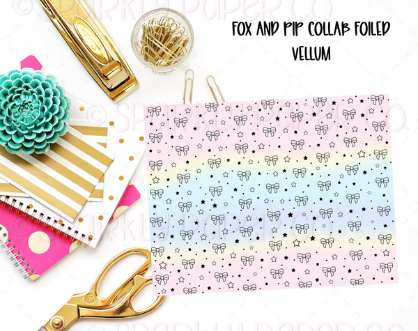 Fox and Pip Collab Escale Foiled Vellum