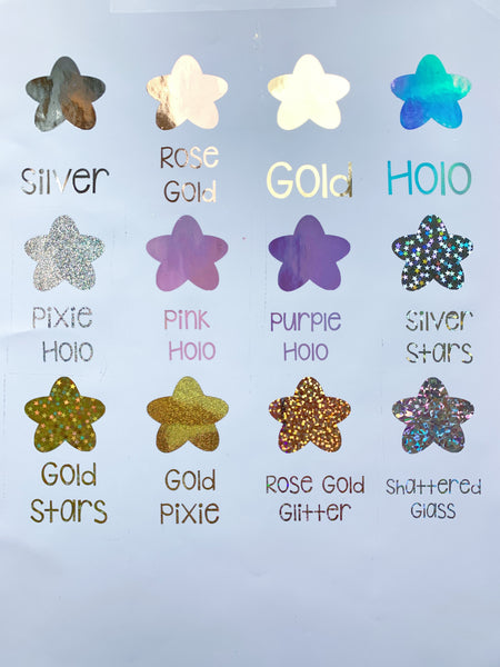 Scattered Stars Foiled Acetate or Vellum