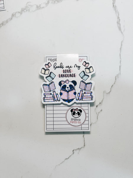 Sparkly Patty Books Are My Love Language Magnetic Bookmark
