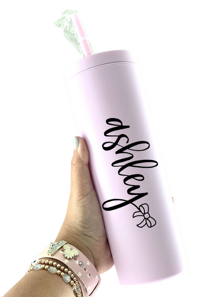 18oz Skinny Acrylic CUSTOM NAME Tumbler