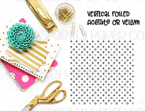 VERTICAL Luxe Collab Foiled Acetate Or Vellum