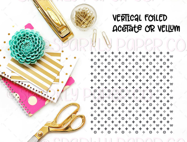 VERTICAL Luxe Collab Foiled Acetate Or Vellum