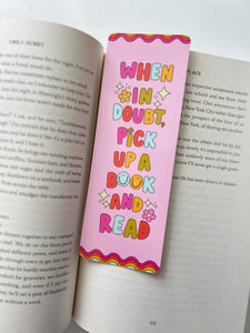 When In Doubt Read Bookmark