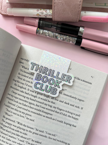 Neutral Thriller Book Club Magnetic Bookmark