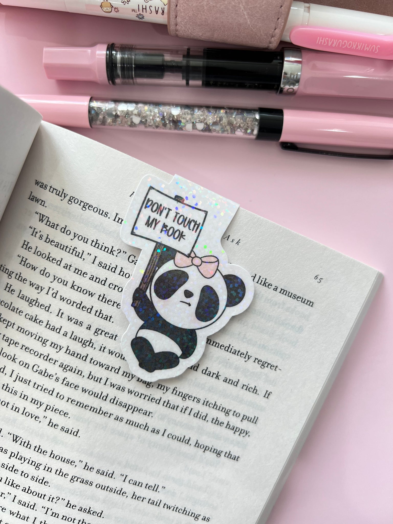 Don't Touch My Book Magnetic Bookmark