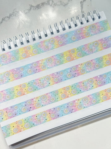 Rainbow Daisy Washi Tape