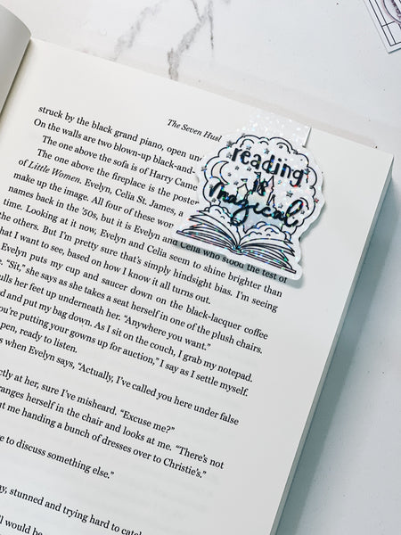 Sparkly Reading Is Magical Magnetic Bookmark
