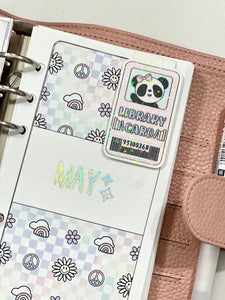 Sparkly Patty Library Card Magnetic Bookmark