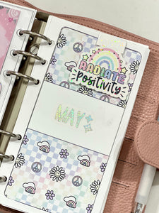 Sparkly Radiate Positivity Magnetic Bookmark