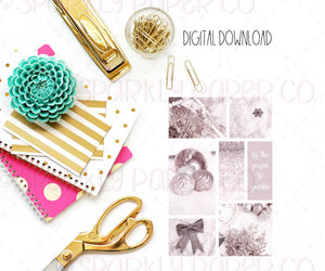 Sparkly Christmas Collage DIGITAL DOWNLOAD