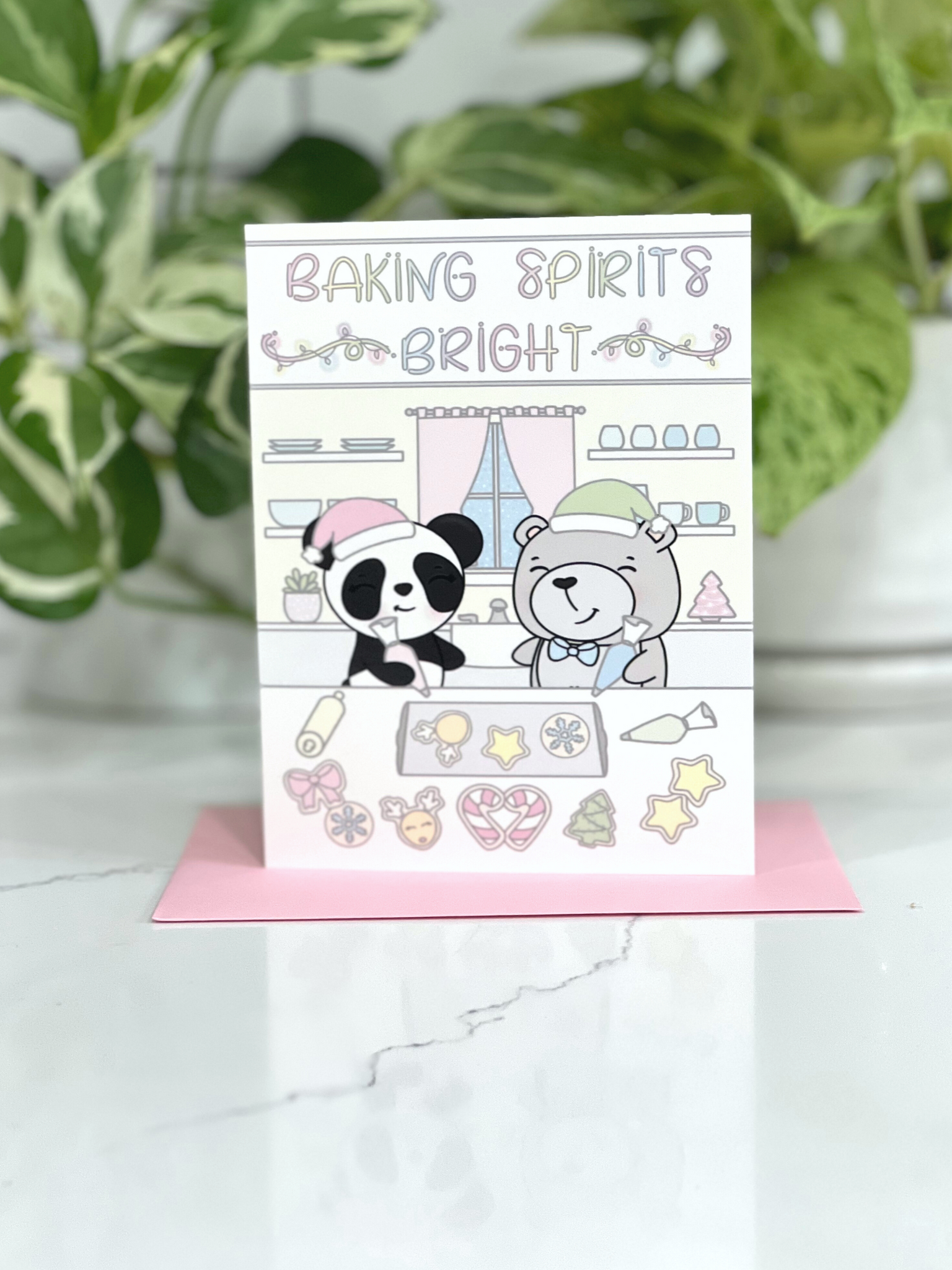 Baking Spirits Bright Greeting Card