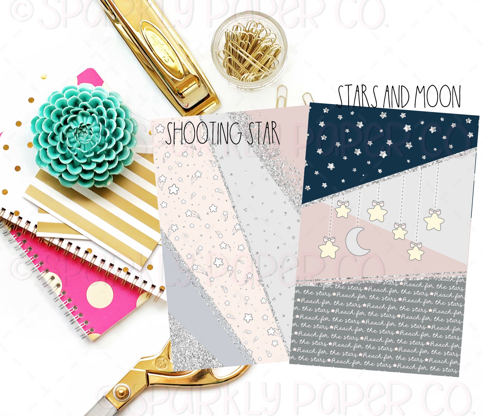 Reach For the Stars Double Sided Shimmer Paper