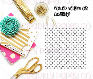 Luxe Collab Foiled Vellum Or Acetate