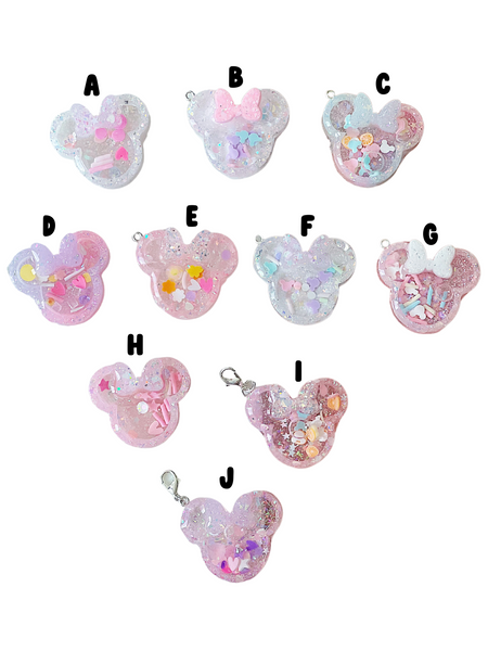 Small Mouse Shaker Resin Planner Charm