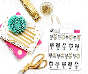 Panda Happy Mail Stickers (matte removable) S0084