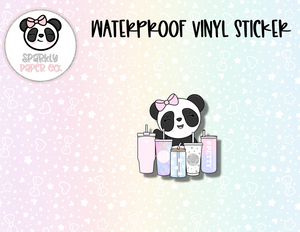 Patty Loves Cups Waterproof Vinyl Sticker
