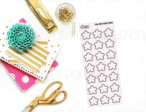 Pink Grid Foiled Chubby Stars