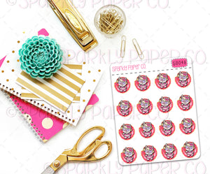 Poppy Pool Day Planner Stickers (matte removable) S0048