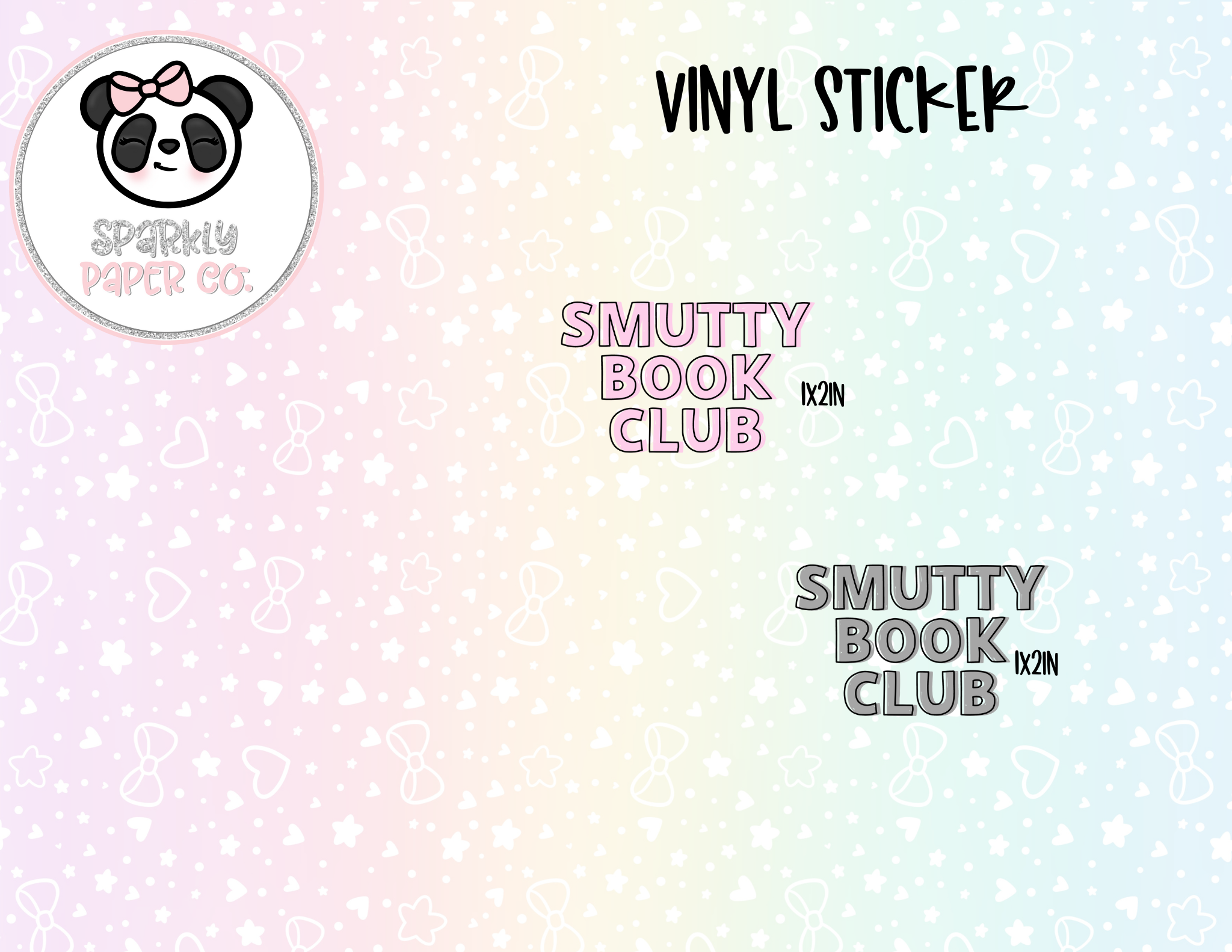 Smutty Book Club Vinyl Sticker Die Cut