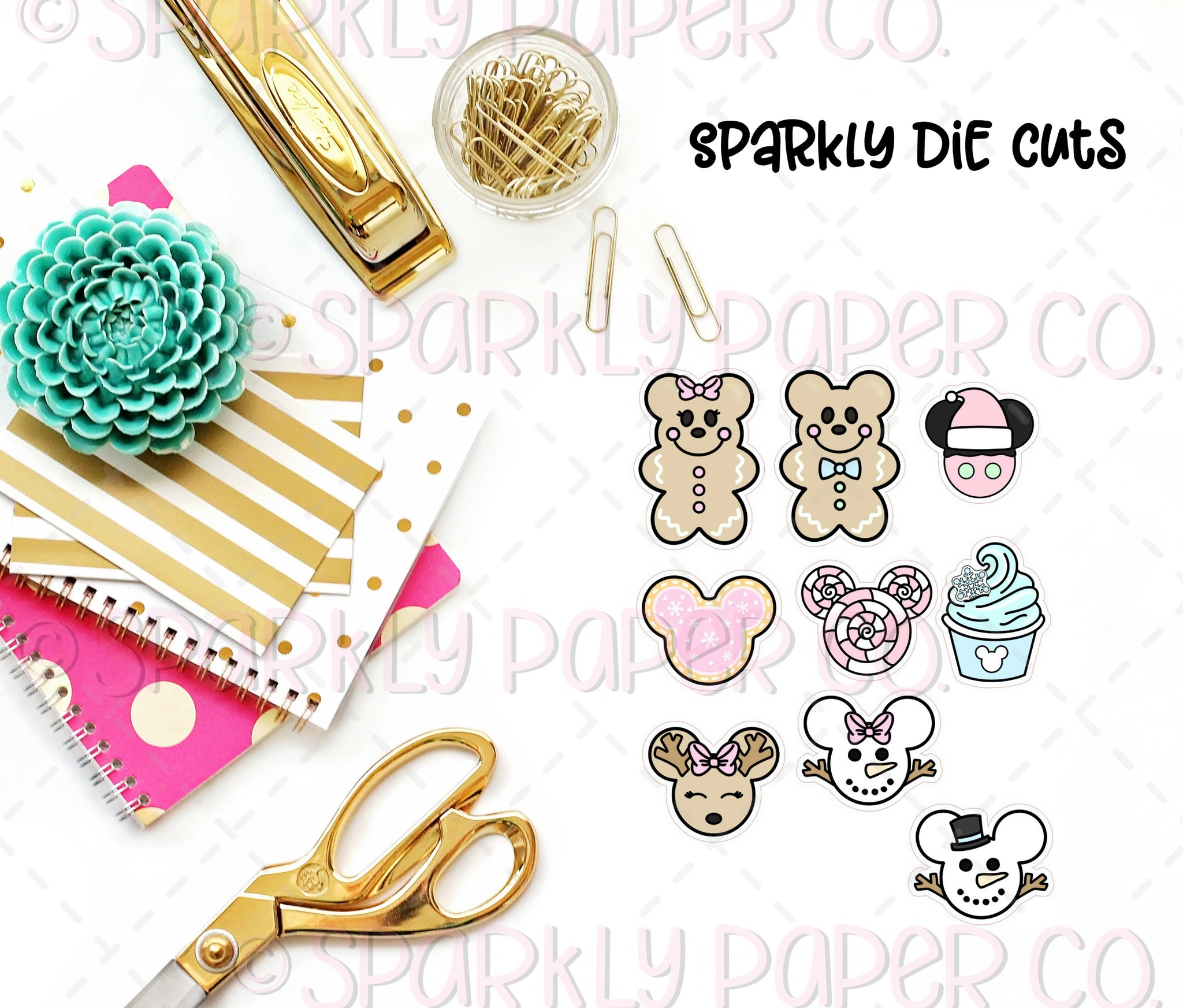 Magical Christmas Snacks Sparkly Die Cuts