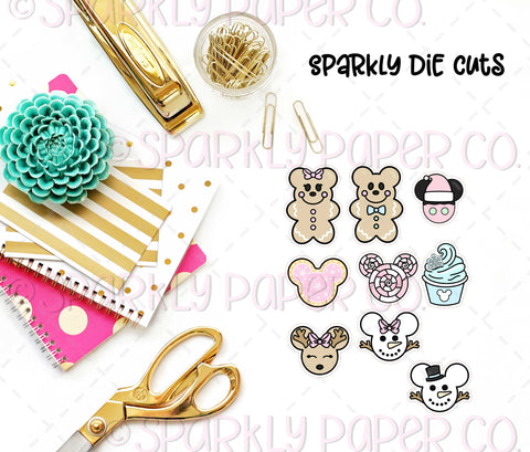 Magical Christmas Snacks Sparkly Die Cuts
