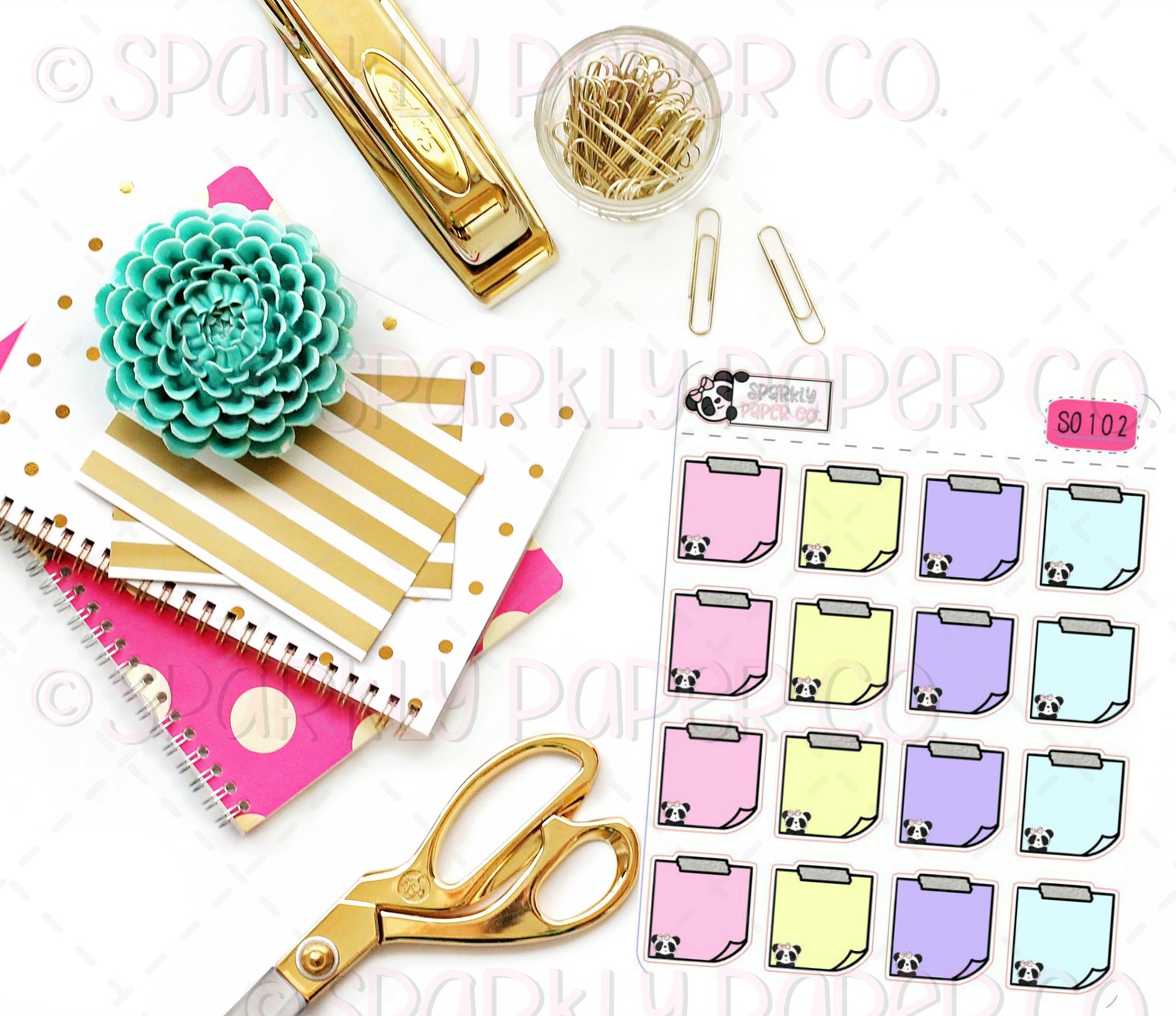 Summer Patty Sticky Note Stickers (matte removable) S0102